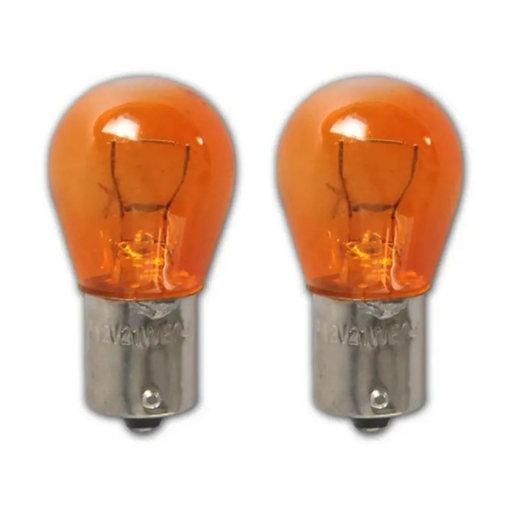 Verlichting Carrosserie-ProPlus BAU15s 12V 21W halogeenlamp oranje set van 2 stuks