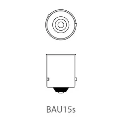 Verlichting Carrosserie-ProPlus BAU15s 12V 21W halogeenlamp oranje set van 2 stuks