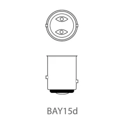 Verlichting Carrosserie-ProPlus BAY15d 12V 21-5W halogeenlamp set van 2 stuks