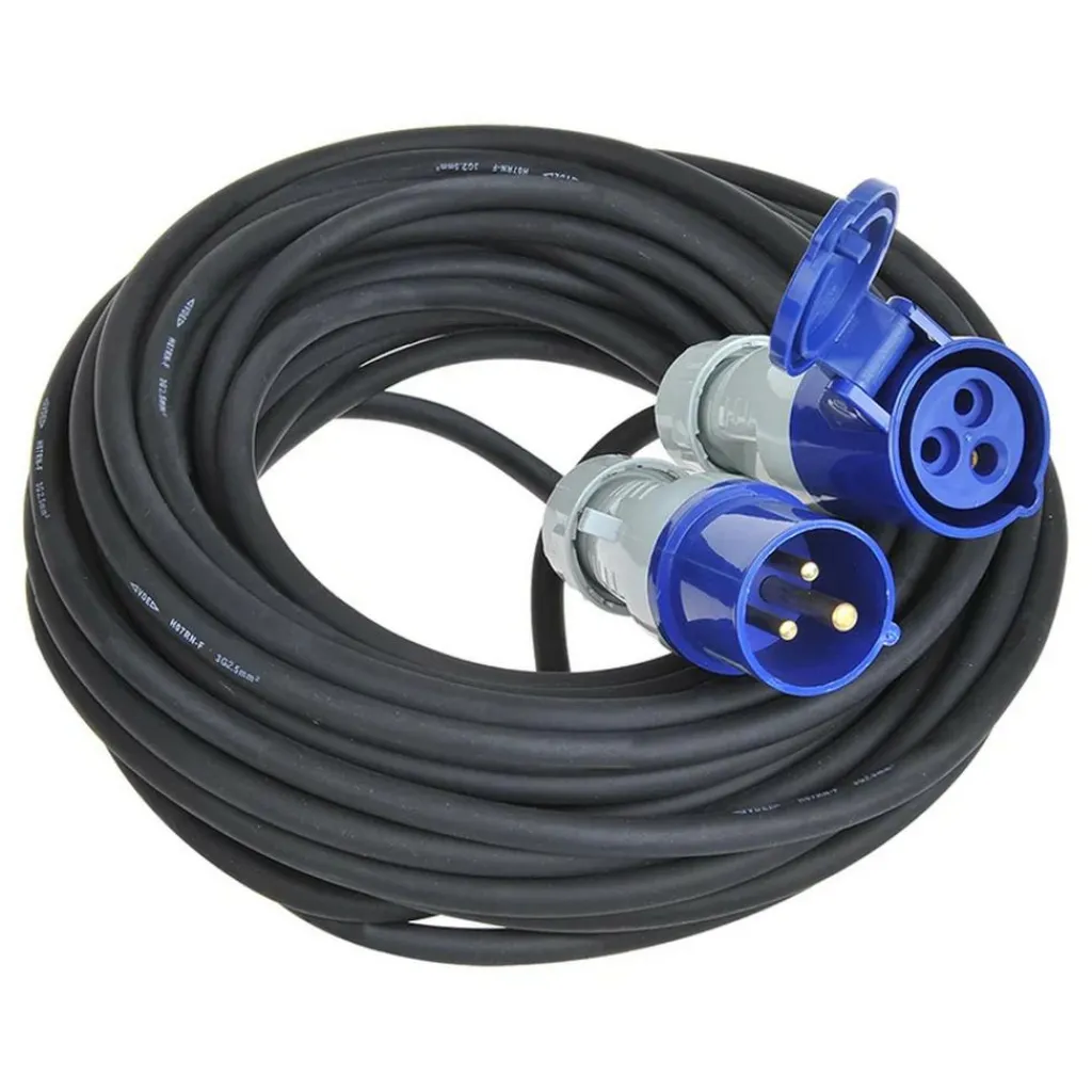 Camping Elektra-ProPlus CEE haakse verlengkabel 3 x 2,5 mm2 20 meter