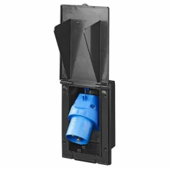 ProPlus CEE wandinvoerdoos rechthoekig zwart< Camping Elektra