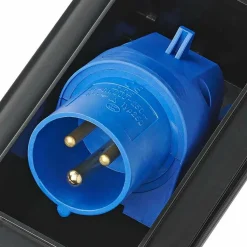 ProPlus CEE wandinvoerdoos rechthoekig zwart< Camping Elektra