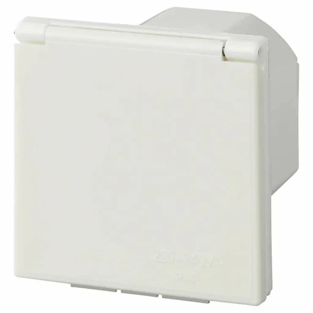 Camping Elektra-ProPlus CEE wandinvoerdoos vierkant wit