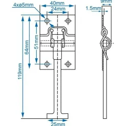 Hang- & Sluitwerk-ProPlus Deurhouder