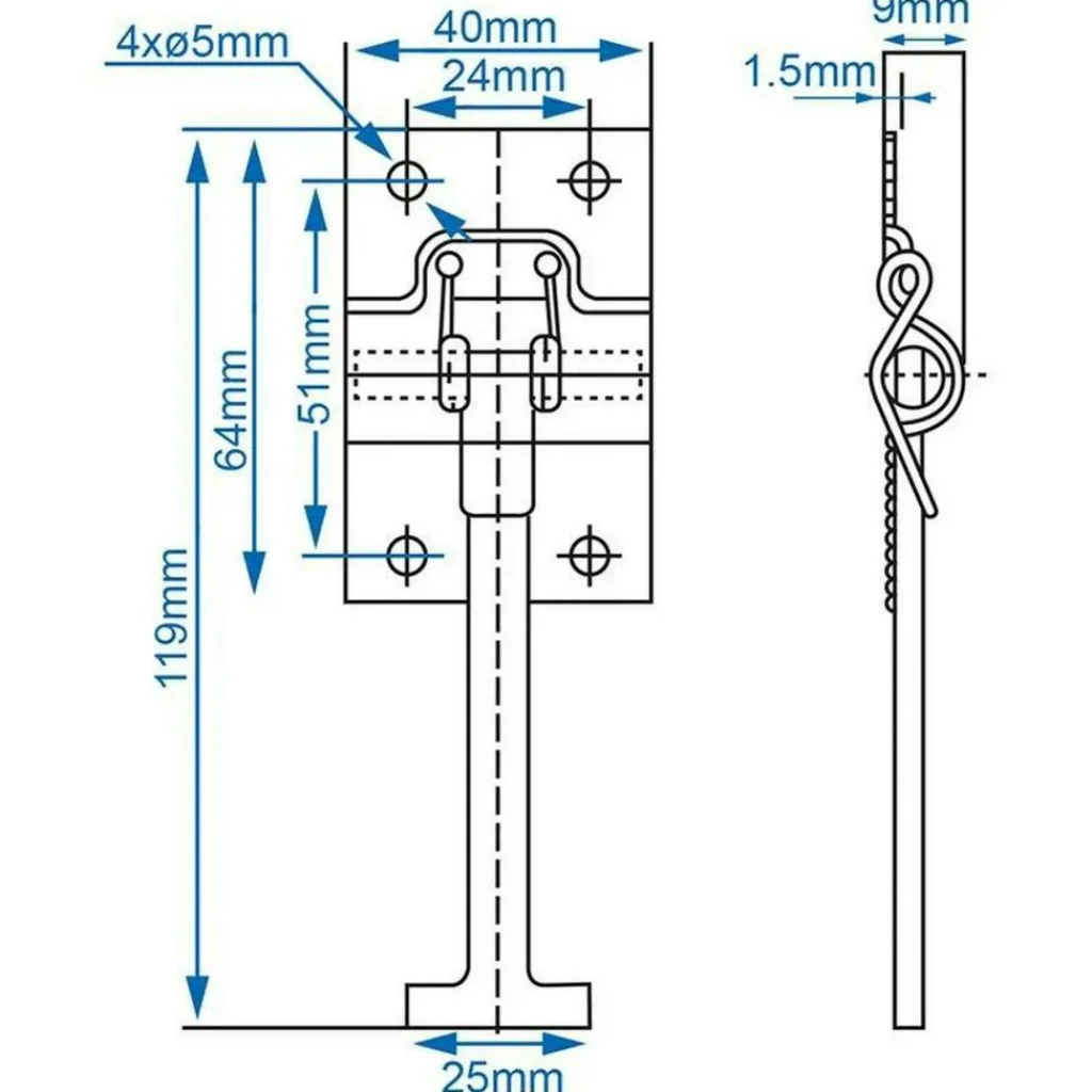 Hang- & Sluitwerk-ProPlus Deurhouder