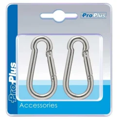 ProPlus Karabijnhaak RVS 6 x 60 set van 2 stuks< Aanhangwagenmateriaal