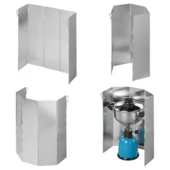 ProPlus Kookwindscherm 5-delig aluminium< Accessoires