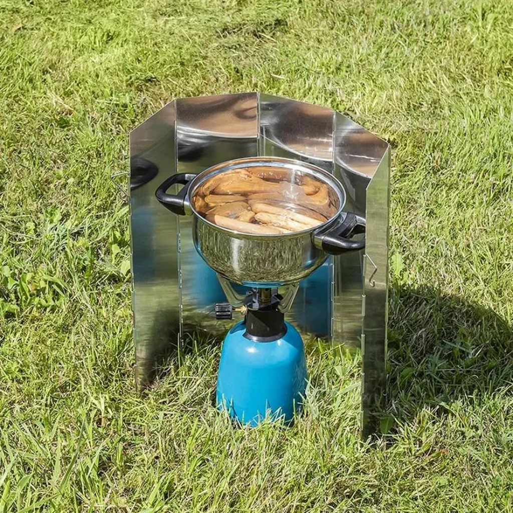 ProPlus Kookwindscherm 5-delig aluminium< Accessoires