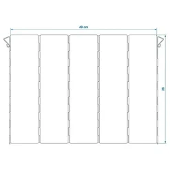ProPlus Kookwindscherm 5-delig aluminium< Accessoires
