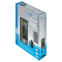 Deurgordijnen-ProPlus Magnetische hordeur 210 x 100 cm black