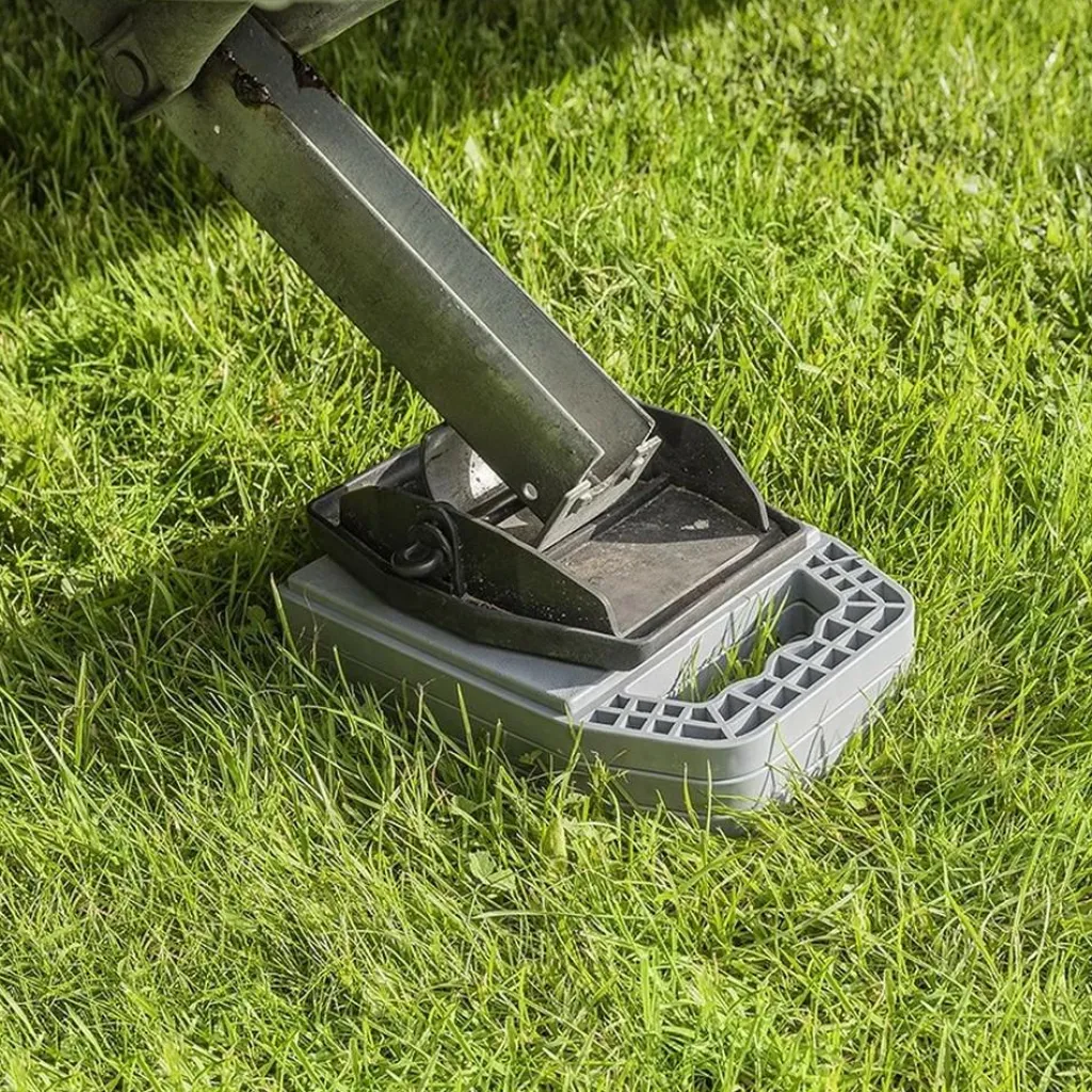 Uitdraaisteunen & Slingers-ProPlus Onderlegplaten voor caravansteunvoeten set van 4 stuks