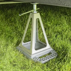 Uitdraaisteunen & Slingers-ProPlus Onderlegplaten voor caravansteunvoeten set van 4 stuks