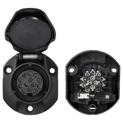 Camping Elektra-ProPlus 13-polige Jaeger stekkerdoos met micro-switch