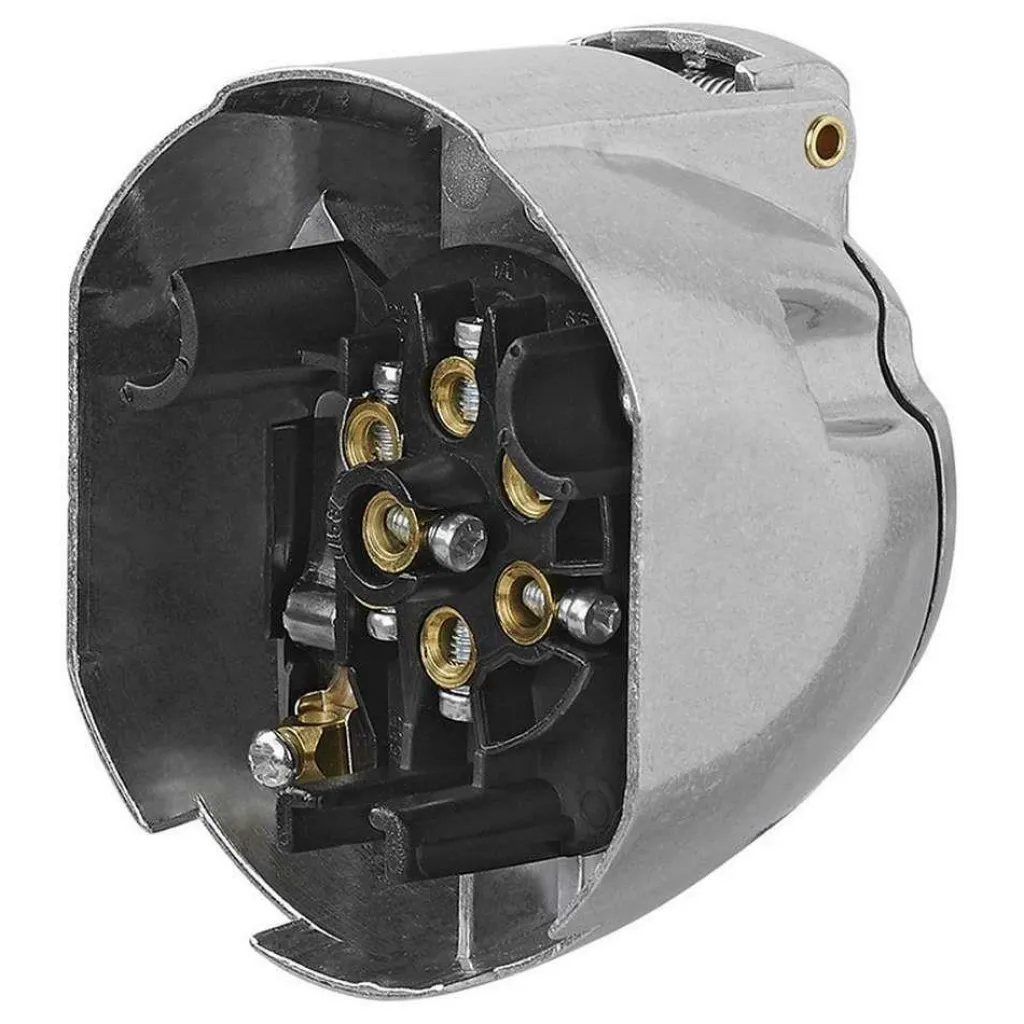 Camping Elektra-ProPlus 7+1-polige metalen stekkerdoos