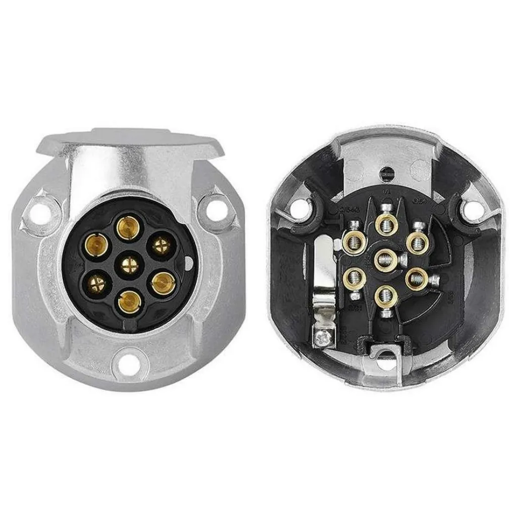 Camping Elektra-ProPlus 7+1-polige metalen stekkerdoos