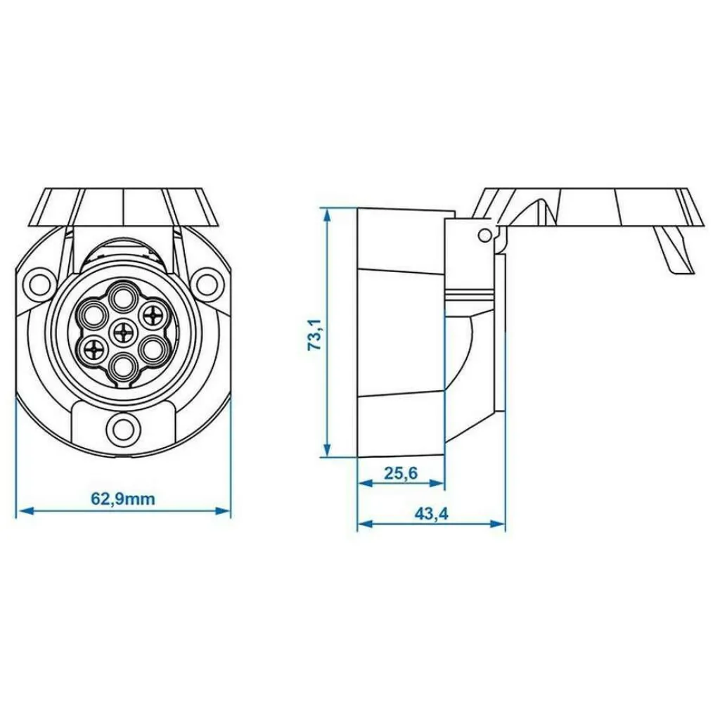 ProPlus 7+1-polige PVC stekkerdoos< Camping Elektra