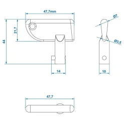 Schakelmateriaal-ProPlus Sleutel voor hoofdstroomschakelaar