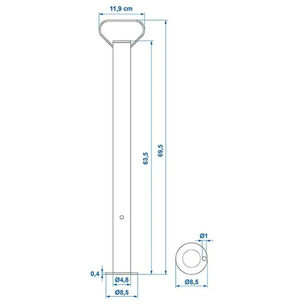 Neuswielen-ProPlus Steunpoot 48 mm