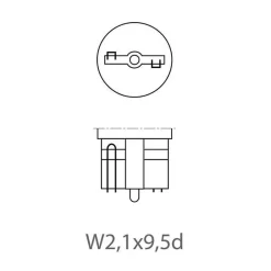 Verlichting Carrosserie-ProPlus T10 12V 5W halogeenlamp set van 2 stuks