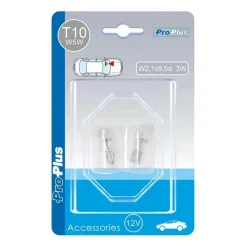 Verlichting Carrosserie-ProPlus T10 12V 5W halogeenlamp set van 2 stuks