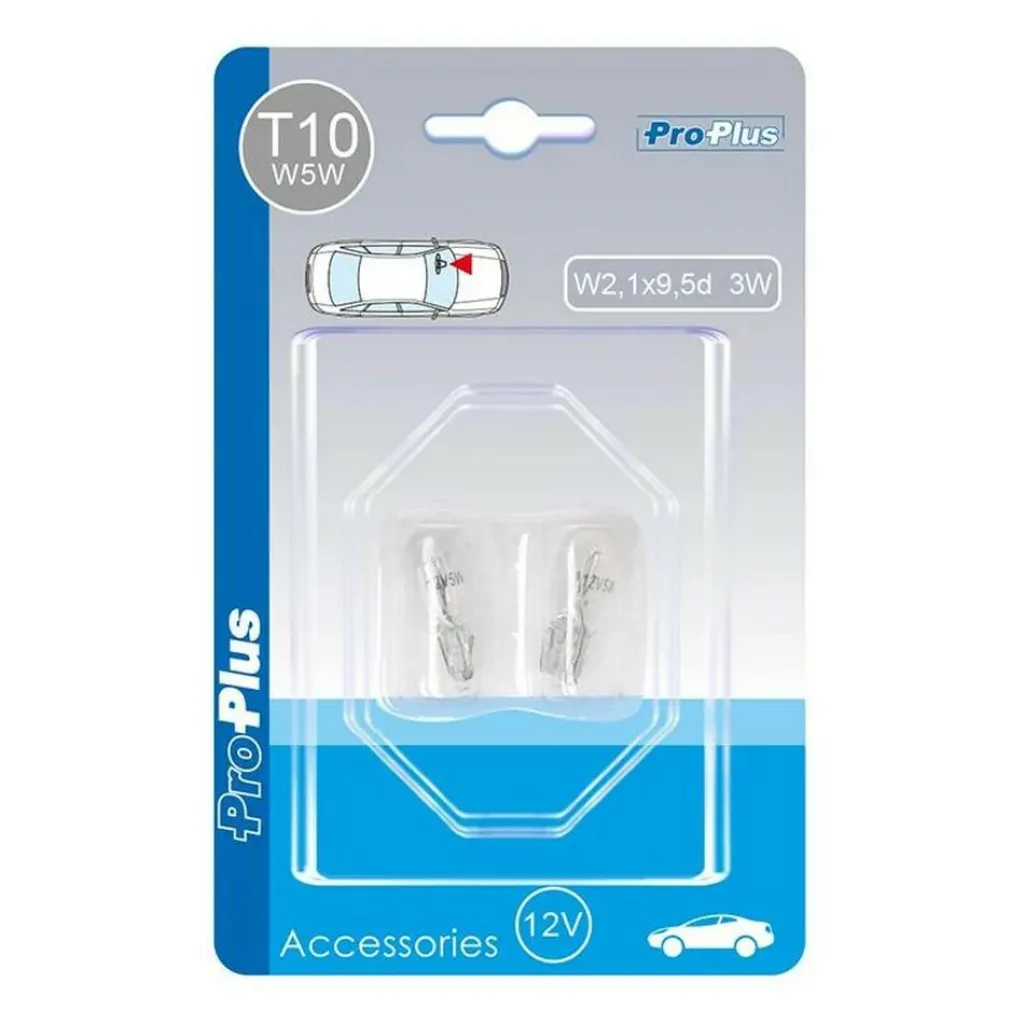 Verlichting Carrosserie-ProPlus T10 12V 5W halogeenlamp set van 2 stuks