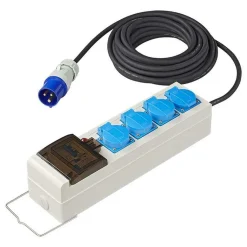 Camping Elektra-ProPlus Tent-vouwwagen stekkerdoos met aardlekschakelaar  10 meter