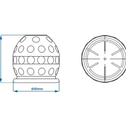 Aanhangwagenmateriaal-ProPlus Trekhaakdop golfbal