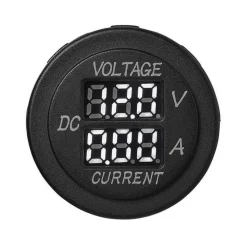 Camping Elektra-ProPlus Volt-Ampere meter inbouw