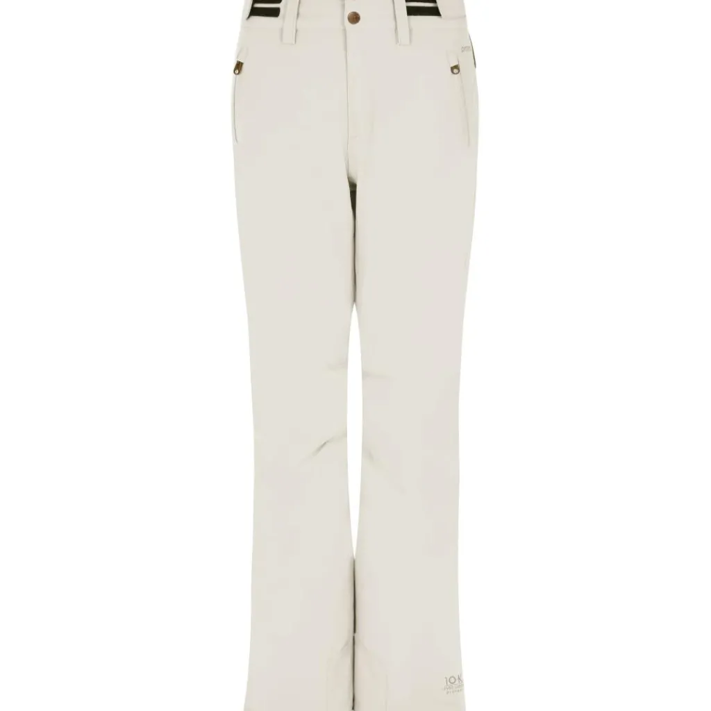 Skibroeken|Wintersport-Protest CINNAMONES skibroek dames kitoffwhite