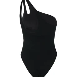 Protest Lace One Shoulder badpak dames true black< Badpakken