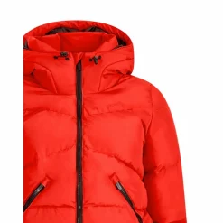 Ski Jassen|Wintersport-Protest Preppy winterjas dames poppy red