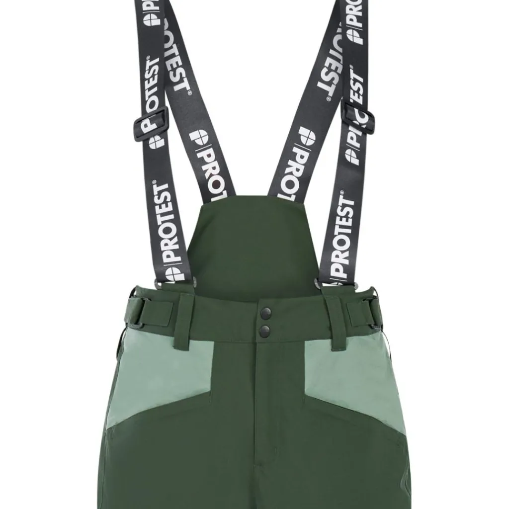 Skibroeken|Wintersport-Protest Reider salopette skibroek heren kale green