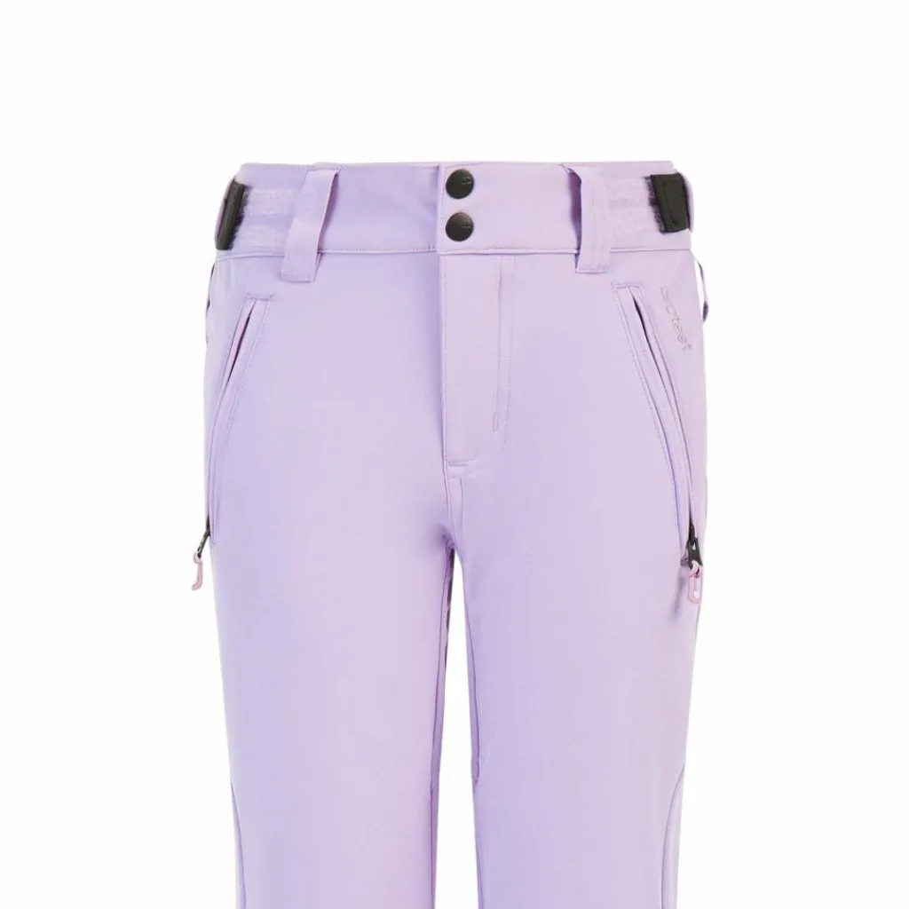 Skibroeken|Wintersport-Protest Relole softshell skibroek junior thistle purple