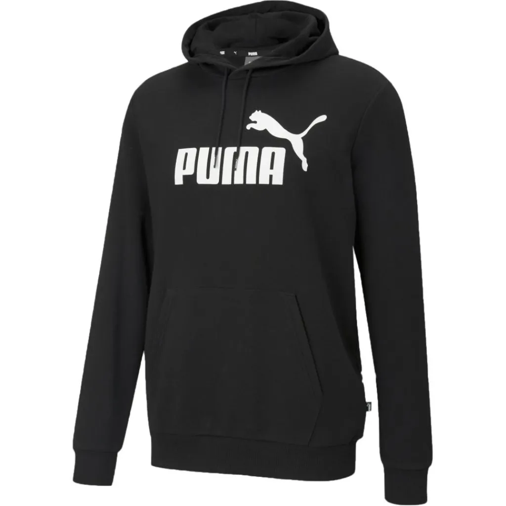 Truien & Vesten-Puma Essentials Big Logo hoodie heren black