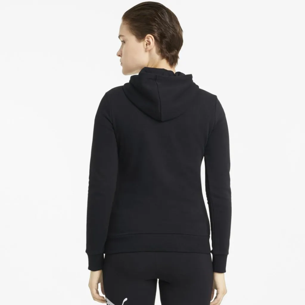 Truien & Vesten-Puma Essentials Logo hoodie dames black