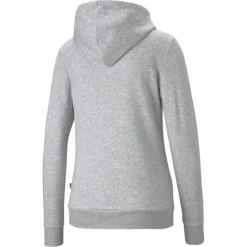 Puma Essentials Logo hoodie dames light grey heather< Truien & Vesten