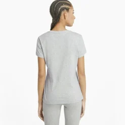 Shirts, Polo's & Blouses-Puma Essentials Logo shirt dames light grey heather