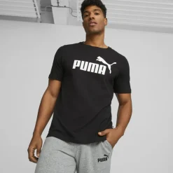 Shirts, Polo's & Blouses-Puma Essentials Logo shirt heren black