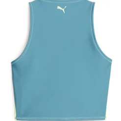 Puma Fit Eversculpt sport bh dames bold blue speed green< Sportbh's
