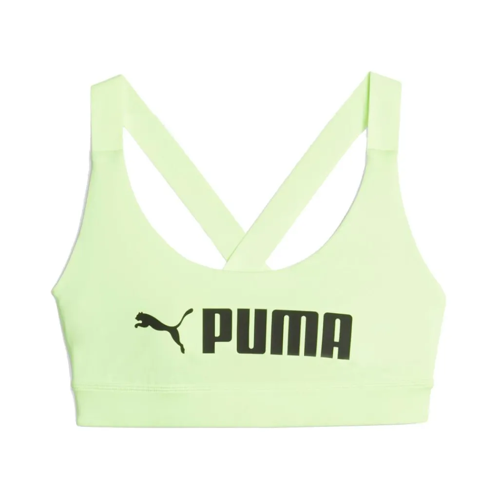 Sportbh's-Puma Fit sport bh dames speed green black