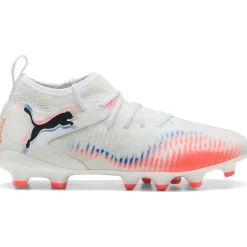 Voetbalschoenen-Puma Future 8 Match FG - AG voetbalschoenen junior white black glowing red