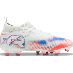 Voetbalschoenen-Puma Future 8 Match FG - AG voetbalschoenen junior white black glowing red