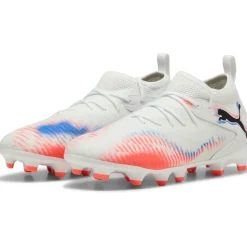 Voetbalschoenen-Puma Future 8 Match FG - AG voetbalschoenen junior white black glowing red