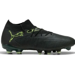 Puma Future 8 Match FG - AG voetbalschoenen black fizzy light green terrain< Voetbalschoenen