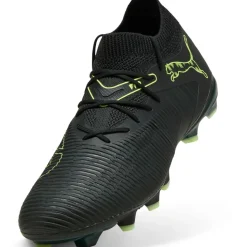 Puma Future 8 Match FG - AG voetbalschoenen black fizzy light green terrain< Voetbalschoenen