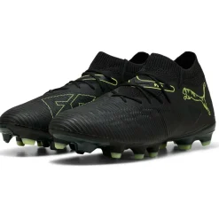 Puma Future 8 Match FG - AG voetbalschoenen black fizzy light green terrain< Voetbalschoenen