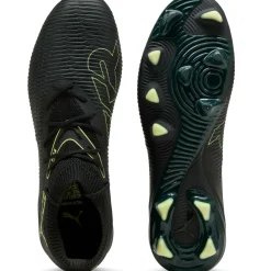 Puma Future 8 Match FG - AG voetbalschoenen black fizzy light green terrain< Voetbalschoenen