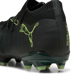 Puma Future 8 Match FG - AG voetbalschoenen black fizzy light green terrain< Voetbalschoenen