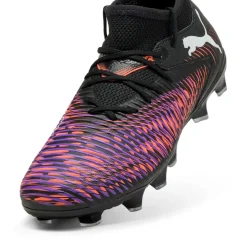 Puma FUTURE 8 MATCH FG AG voetbalschoenen junior black white glowing red< Voetbalschoenen