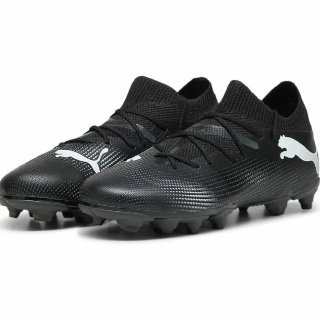 Puma FUTURE 7 MATCH FG AG voetbalschoenen junior black white< Voetbalschoenen
